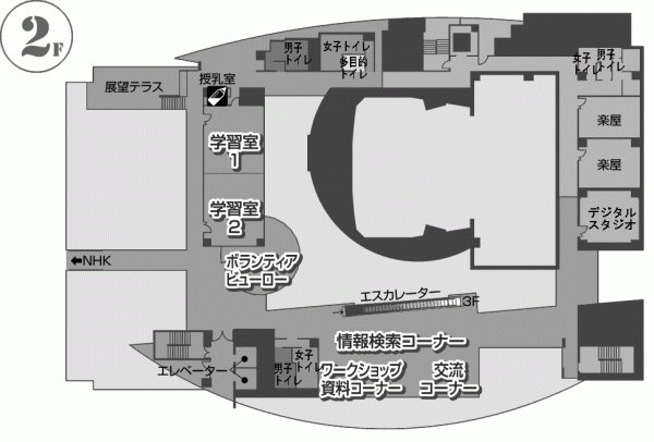 フロアマップ2階の画像