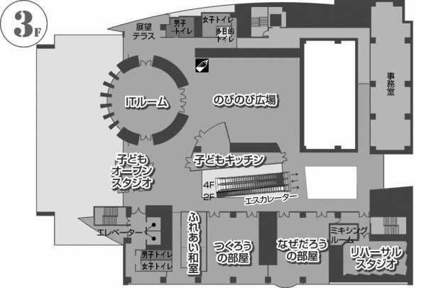 フロアマップ3階の画像