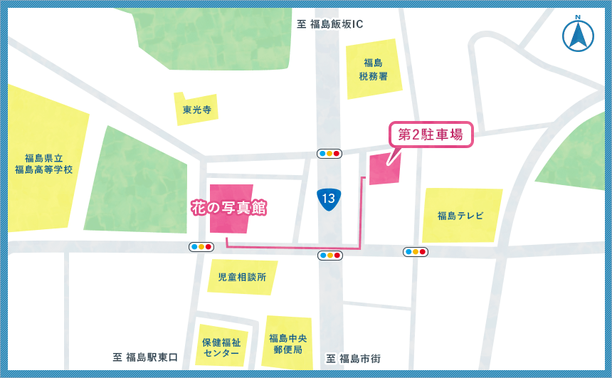 施設周辺の地図